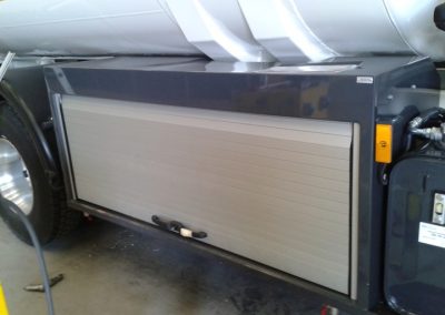 Caisson de camion citerne avec rideaux aluminium